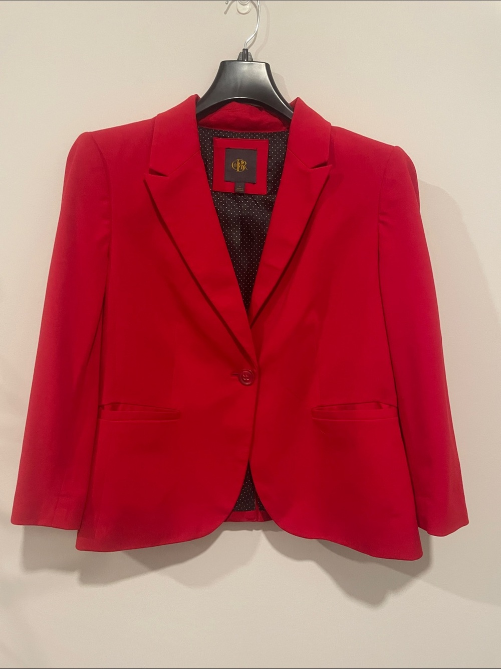 Outback Red by the Limited Red Single-Button Women's Blazer